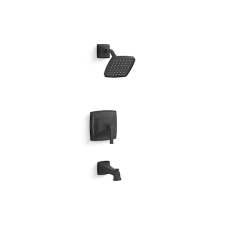 Kohler Riff Rite-Temp B/S Trim 2.5 GPM Matte Black K-TS27403-4-BL
